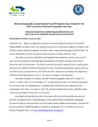 National Geographic Named Two SPS