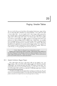 Paging: Smaller Tables