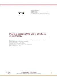 Practical Aspects of the Use of Intrathecal Chemotherapy