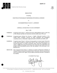 RESOLUTION Awarding the TITLE of HONORARY PROFESSOR OF