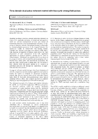 Time-Domain Dual Pulse Coherent Control with Few-Cycle Strong-Field Pulses