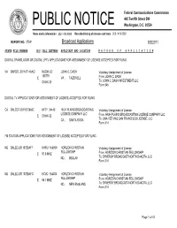 Broadcast Applications 8/2/2011