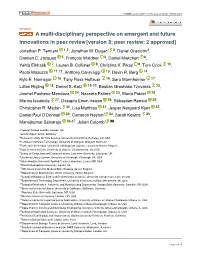 Innovations in Peer Review[Version 3; Peer Review: 2 Approved]