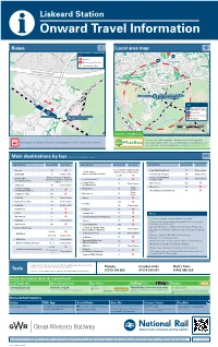 Liskeard Station I Onward Travel Information Buses Local Area Map