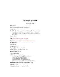 Package 'Yonder'