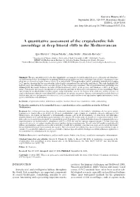 A Quantitative Assessment of the Cryptobenthic Fish Assemblage at Deep Littoral Cliffs in the Mediterranean