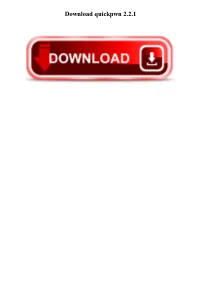 Download Quickpwn 2.2.1