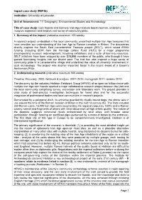 Impact Case Study (Ref3b) Institution: University of Leicester