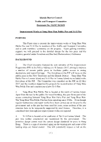Islands District Council Traffic and Transport Committee Document No