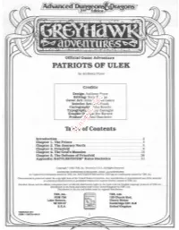 Patriots of Ulek