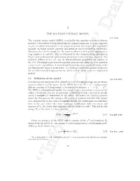 The Random Energy Model