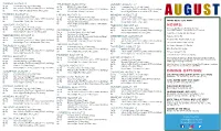August Activity Guide