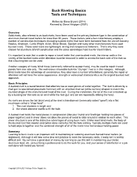 Buck Riveting Basics Tools and Techniques