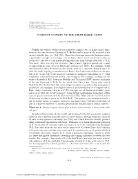 COMPACT SUBSETS of the FIRST BAIRE CLASS Perhaps the Earliest