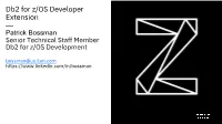 Db2 for Z/OS Developer Extension —