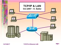 Ethernet and TCP/IP Presentation