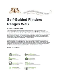 Self-Guided Flinders Ranges Walk
