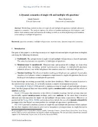A Dynamic Semantics of Single-Wh and Multiple-Wh Questions*