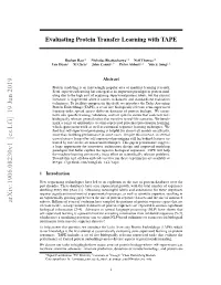 Evaluating Protein Transfer Learning with TAPE
