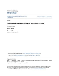 Convergence Classes and Spaces of Partial Functions