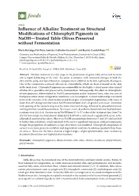 Influence of Alkaline Treatment on Structural Modifications Of