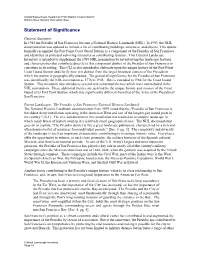 Statement of Significance