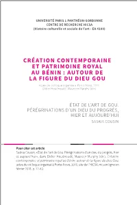État De L'art De Gou. Pérégrinations D'un Dieu Du Progrès, Hier