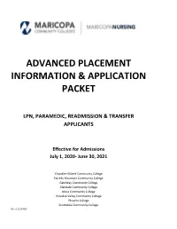 Advanced Placement Information & Application