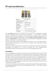 P5 (Microarchitecture)