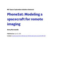 Phonesat: Modeling a Spacecraft for Remote Imaging