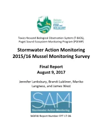 SAM Status and Trends Mussel Monitoring Draft Report