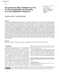 Social Identity Map: a Reflexivity Tool for Practicing Explicit Positionality In