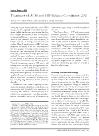 Treatment of AIDS and HIV-Related Conditions: 2001 J Am Board Fam Pract: First Published As on 1 July 2001