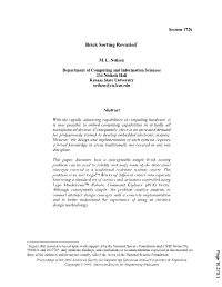 Brick Sorting Revisited*