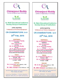 Chiranjeevi Reddy Chiranjeevi Reddy Institute of Engineering & Technology Institute of Engineering & Technology