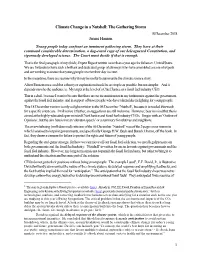 Climate Change in a Nutshell: the Gathering Storm James Hansen