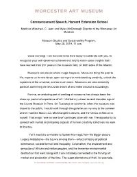 Harvard Extension School Commencement Speech