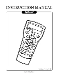 INSTRUCTION MANUAL Synscantm