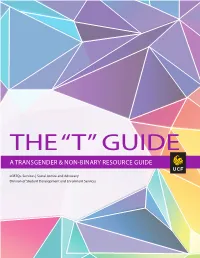 A Transgender & Non-Binary Resource Guide
