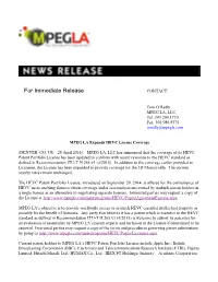 For Immediate Release CONTACT