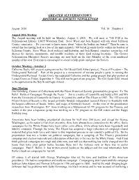 Greater Jeffersontown Historical Society Newsletter