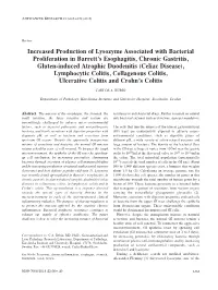 Increased Production of Lysozyme Associated with Bacterial