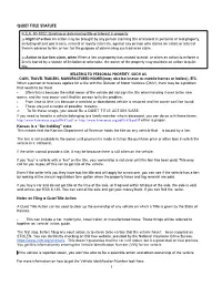 Quiet Title Statute