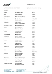 Reference List Safety Approach Light Masts
