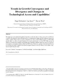 Trends in Growth Convergence and Divergence and Changes in Technological Access and Capabilities*