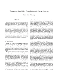 Commentary-Based Video Categorization and Concept Discovery