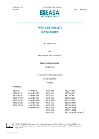 EASA.A.172 Issue 4 Airbus A300 A310 A300-600