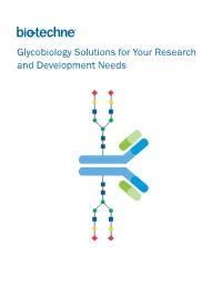 Glycobiology Solutions for Your Research and Development Needs an Esoteric Discipline?