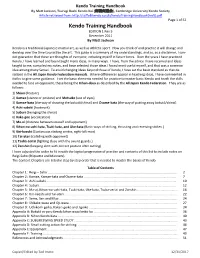 Kendo Training Handbook