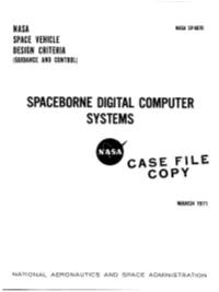 Spaceborne Digital Computer Systems